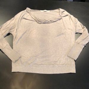 GIBSON scoop neck L/S knit top